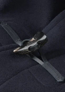 Duffle Coats*Gloverall Mid Length Duffle Coat Navy Black Watch