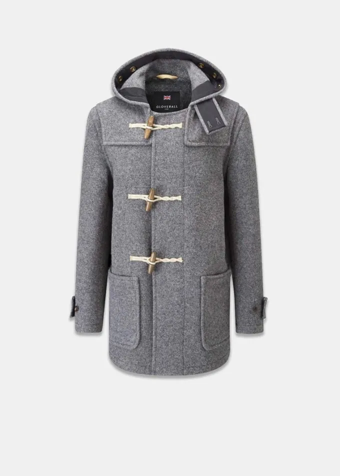 Duffle Coats*Gloverall Mid Monty Duffle Coat Grey