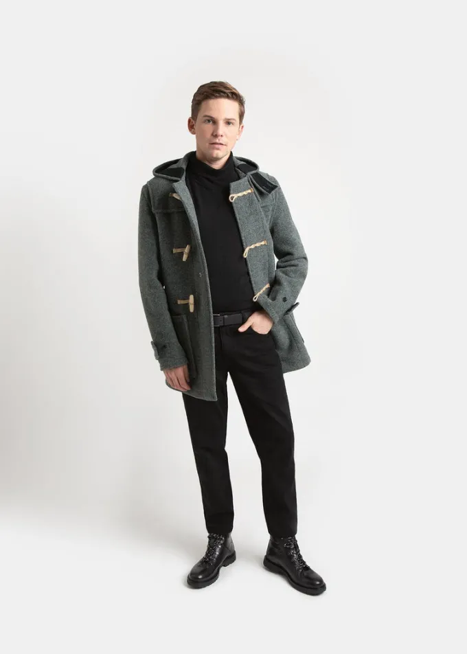 Duffle Coats*Gloverall Mid Monty Duffle Coat Grey