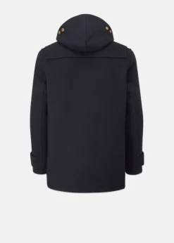 Duffle Coats*Gloverall Mid Monty Duffle Coat Navy Black Webbing