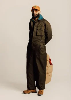 Overcoats*Gloverall Miles Overall Army Green