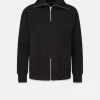 Knitwear & Tops*Gloverall Military Zip Sweatshirt Black