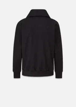 Knitwear & Tops*Gloverall Military Zip Sweatshirt Black