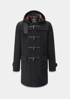Duffle Coats*Gloverall Morris Duffle Coat Black Stewart