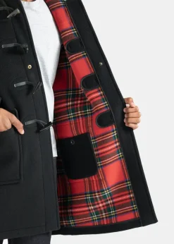 Duffle Coats*Gloverall Morris Duffle Coat Black Stewart