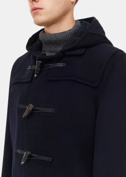 Duffle Coats*Gloverall Morris Duffle Coat Navy Black Watch