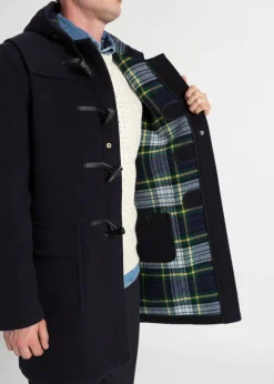 Duffle Coats*Gloverall Morris Duffle Coat Navy Dress Gordon