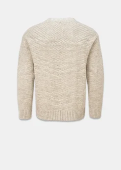 Knitwear & Tops*Gloverall Moss Stitch Cardigan Oatmeal