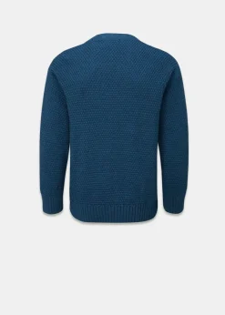 Knitwear & Tops*Gloverall Moss Stitch Cardigan Petrol