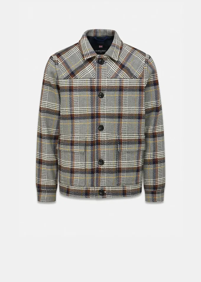 Jackets*Gloverall Oliver Jacket Grey Check
