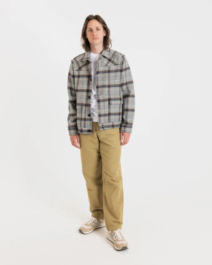 Jackets*Gloverall Oliver Jacket Grey Check