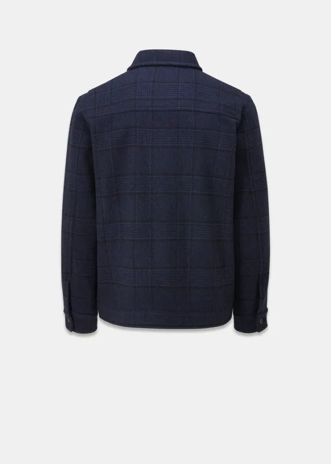 Jackets*Gloverall Oliver Jacket Navy Check