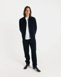 Jackets*Gloverall Oliver Jacket Navy Check