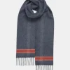Scarves | Scarves*Gloverall Oversized Lambswool Scarf Grey/Orange