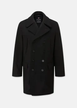 Peacoats*Gloverall Oversized Melton Peacoat Black