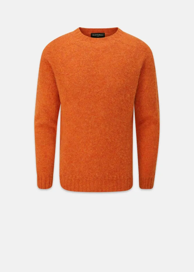 Knitwear & Tops*Gloverall Oxford Brushed Lambswool Jumper Orange