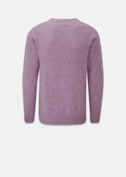 Knitwear & Tops*Gloverall Oxford Brushed Lambswool Jumper Purple