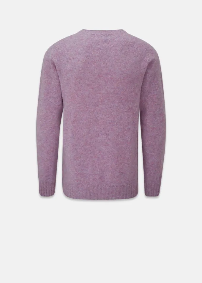 Knitwear & Tops*Gloverall Oxford Brushed Lambswool Jumper Purple