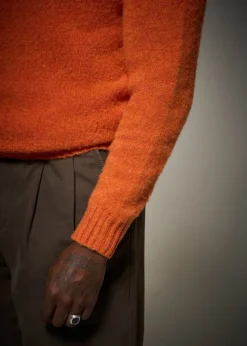 Knitwear & Tops*Gloverall Oxford Brushed Lambswool Jumper Orange