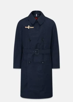 Overcoats*Gloverall Raleigh Trench Coat Navy