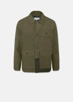 Jackets*Gloverall Renewed Serviceman Jacket Khaki