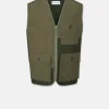 Jackets*Gloverall Renewed Serviceman Vest Khaki