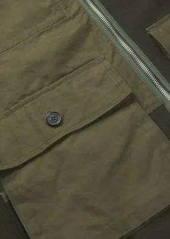 Jackets*Gloverall Renewed Serviceman Vest Khaki