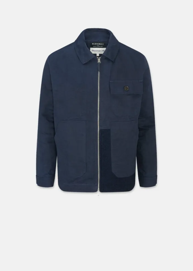 Jackets*Gloverall Renewed Works Jacket Navy