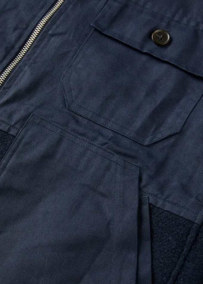 Jackets*Gloverall Renewed Works Jacket Navy