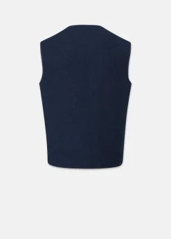 Jackets*Gloverall Renewed Works Vest Navy
