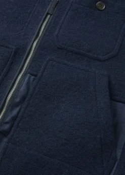 Jackets*Gloverall Renewed Works Vest Navy