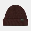 Hats | Hats*Gloverall Ribbed Merino Beanie Hat Burgundy