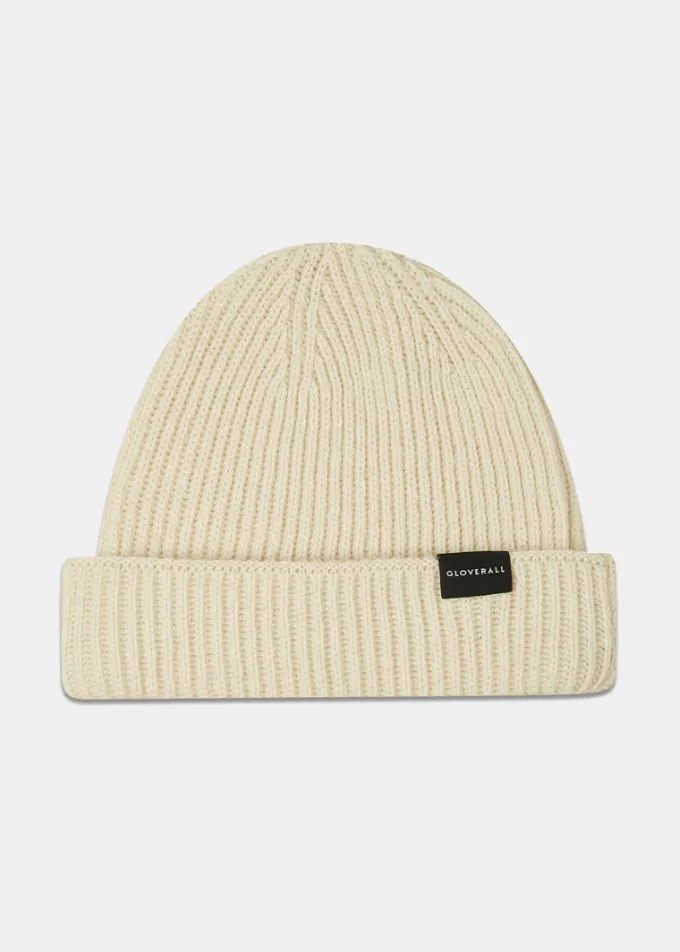 Hats | Hats*Gloverall Ribbed Merino Beanie Hat Ecru