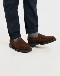 Shoes*Gloverall Robert Loafers Brown Suede