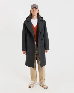 Peacoats*Gloverall Shackleton Peacoat Charcoal