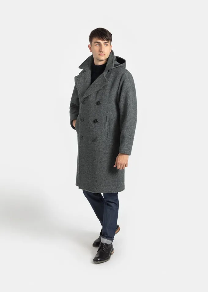 Peacoats*Gloverall Shackleton Peacoat Grey
