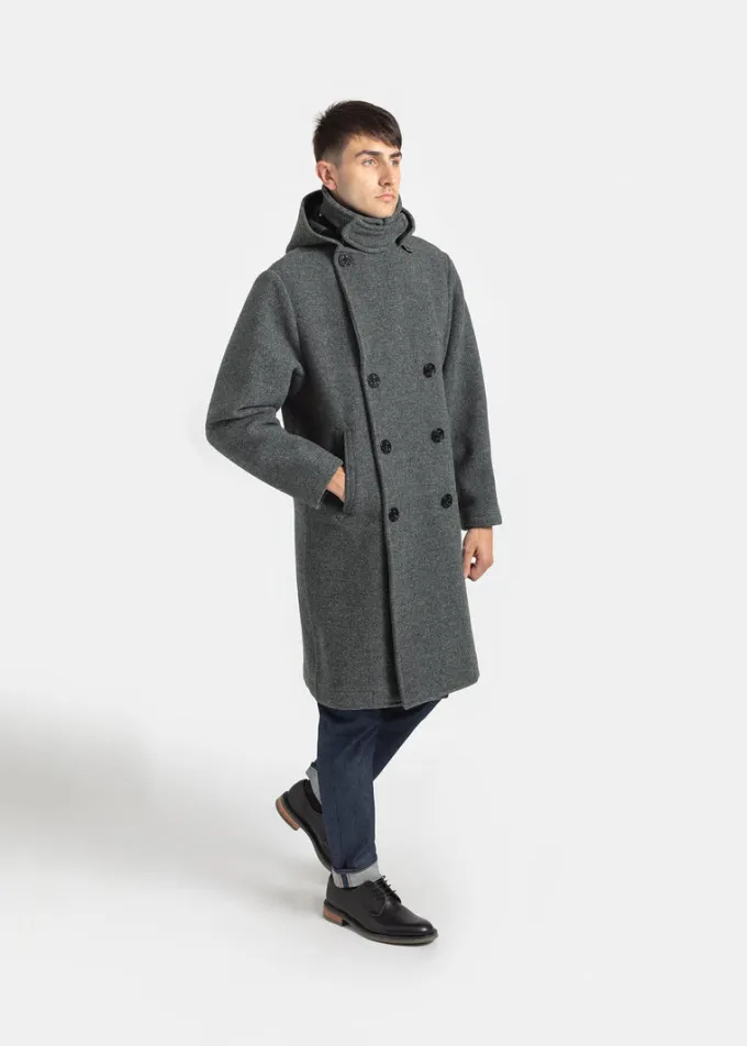 Peacoats*Gloverall Shackleton Peacoat Grey