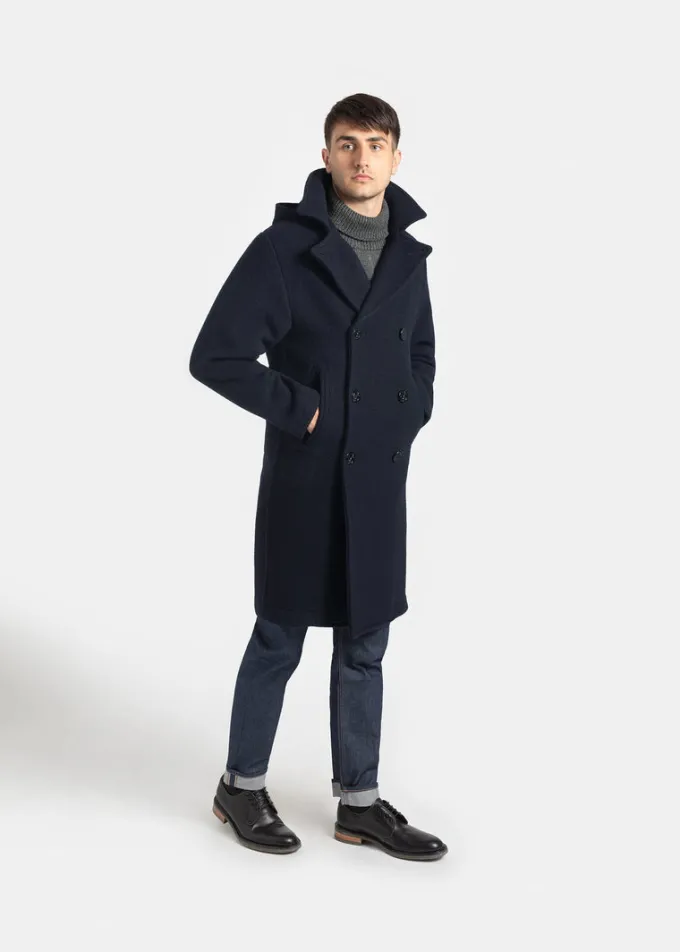 Peacoats*Gloverall Shackleton Peacoat Navy