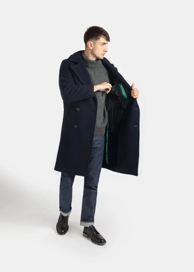 Peacoats*Gloverall Shackleton Peacoat Navy