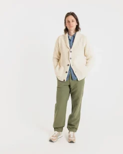 Knitwear & Tops*Gloverall Shawl Collar Cardigan Ecru