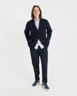 Knitwear & Tops*Gloverall Shawl Collar Cardigan Navy
