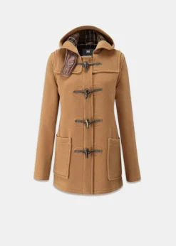 Duffle Coats*Gloverall Short Slim Fit Duffle Coat Camel