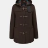 Duffle Coats*Gloverall Short Slim Fit Duffle Coat Brown Tartan