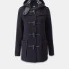 Duffle Coats*Gloverall Short Slim Fit Duffle Coat Navy Check