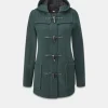 Duffle Coats*Gloverall Short Slim Green Duffle Coat