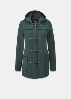 Duffle Coats*Gloverall Short Slim Green Duffle Coat