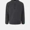 Knitwear & Tops*Gloverall Somerset Zip Fleece Charcoal