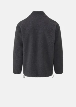Knitwear & Tops*Gloverall Somerset Zip Fleece Charcoal