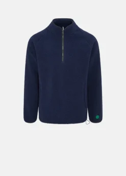 Knitwear & Tops*Gloverall Somerset Zip Fleece Navy