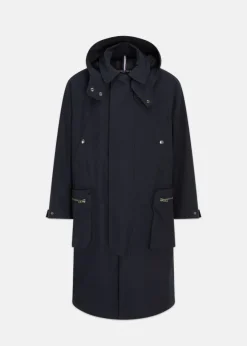 Overcoats*Gloverall Stanley Parka Black Navy